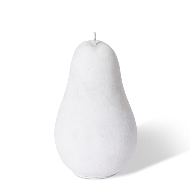 Pear Sculpture - White, 18cm (H)