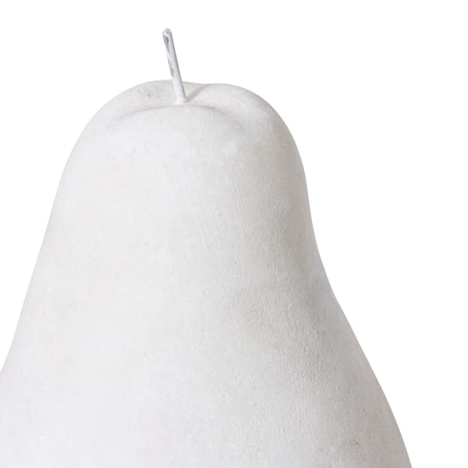 Pear Sculpture - White, 22cm (H)