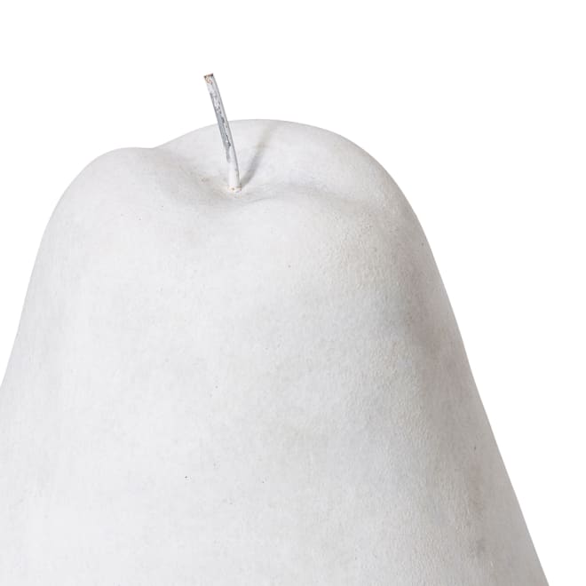 Pear Sculpture - White, 28cm (H)
