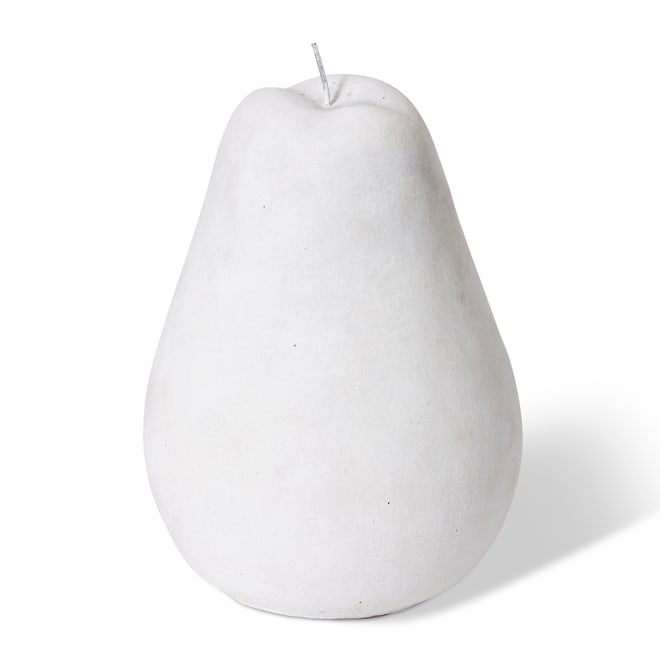 Pear Sculpture - White, 28cm (H)