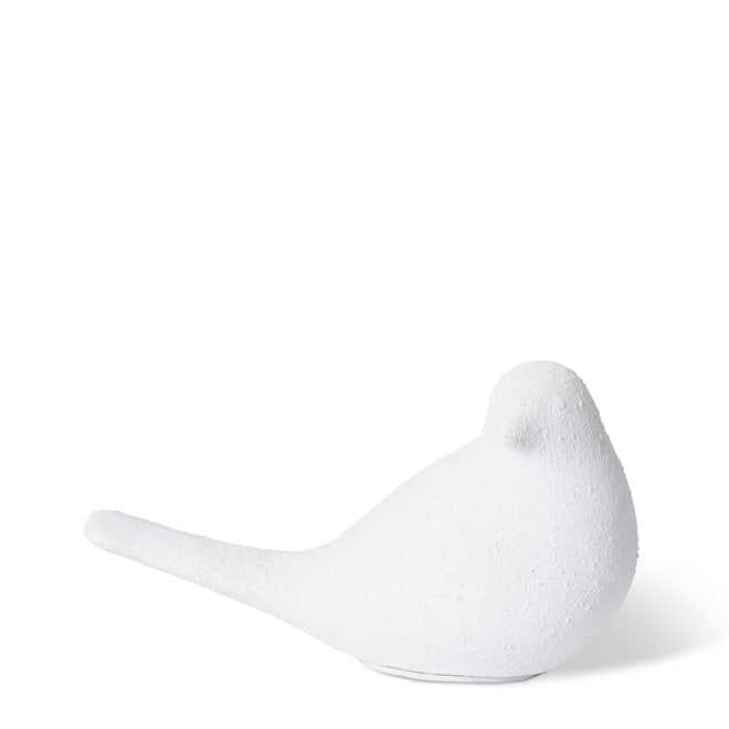 Deon Ceramic Bird - White, 10cm (H)