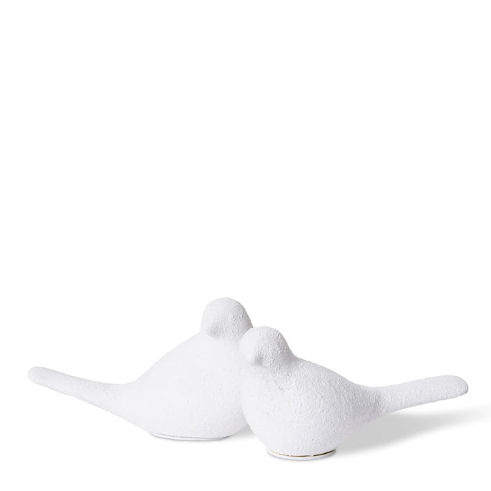Deon Ceramic Bird - White, 10cm (H)