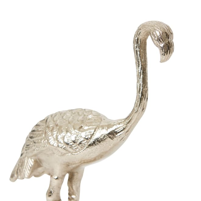 Heron Sculpture - Nickel, 28cm (H)