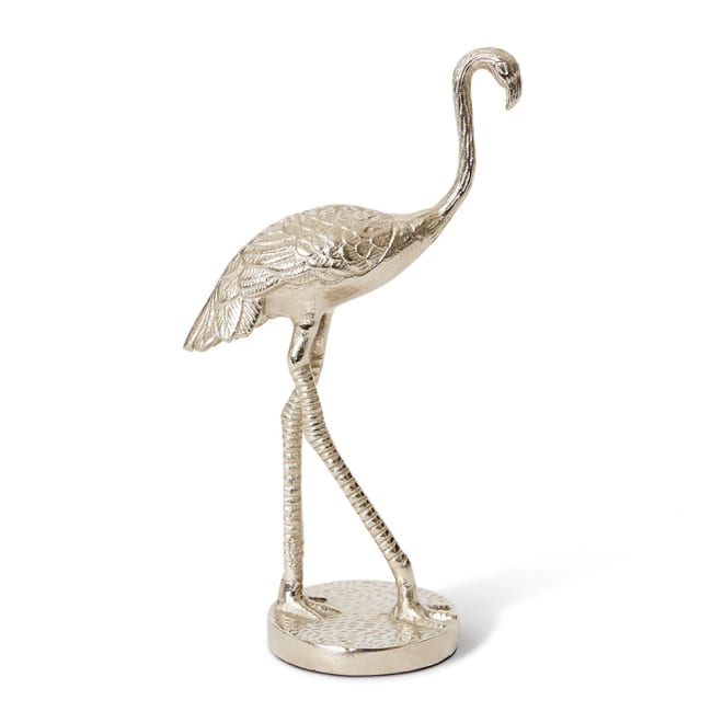 Heron Sculpture - Nickel, 28cm (H)