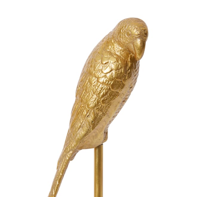 Parrot Sculpture - Gold, 47cm (H)