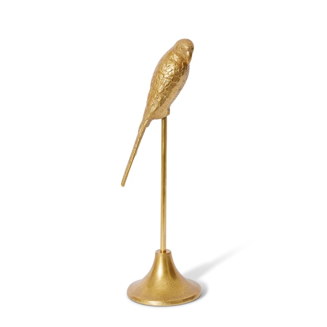 Parrot Sculpture - Gold, 47cm (H)