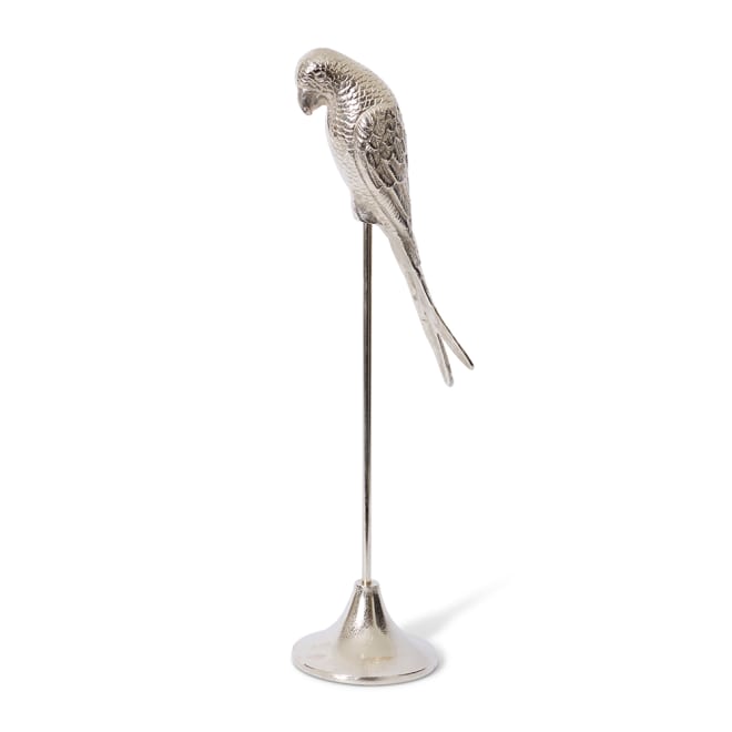 Parrot Sculpture - Nickel, 68cm (H)
