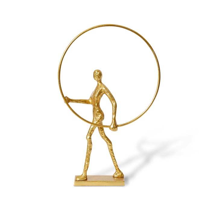 Musa Sculpture - Gold, 53cm (H)