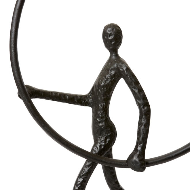 Musa Sculpture - Black, 70cm (H)