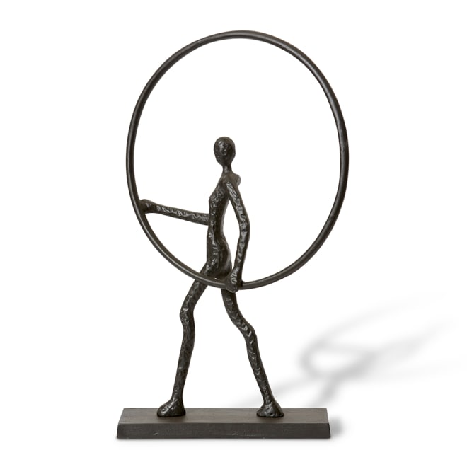 Musa Sculpture - Black, 70cm (H)