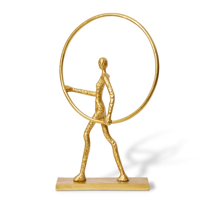 Musa Sculpture - Gold, 70cm (H)