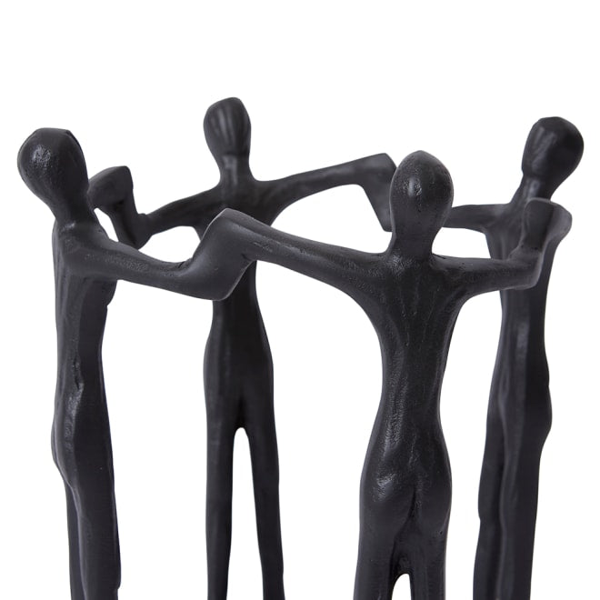 Friendship Sculpture - Black, 23cm (H)