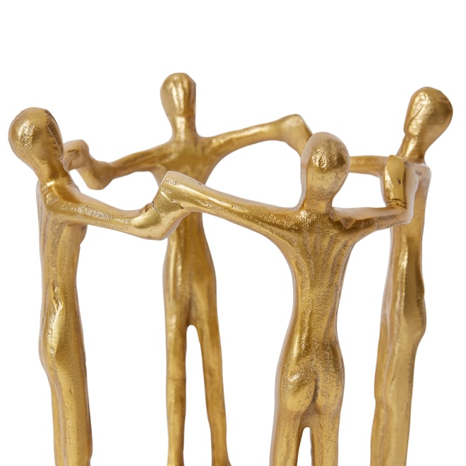 Friendship Sculpture - Gold, 23cm (H)