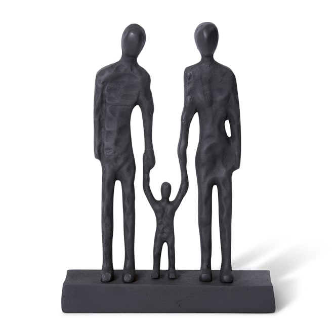 Family Sculpture - Black, 33cm (H)