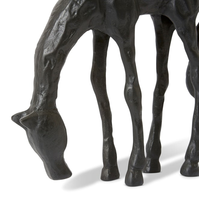 Horse Sculpture - Black, 30cm (H)