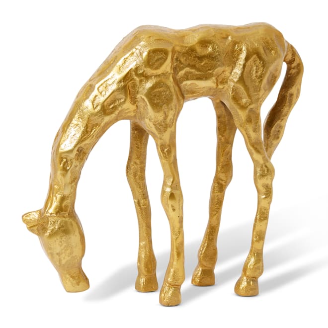 Horse Sculpture - Gold, 30cm (H)