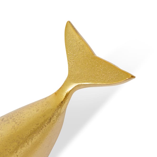 Whale Sculpture - Gold, 6cm (H)