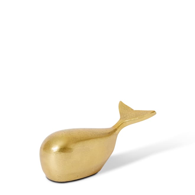 Whale Sculpture - Gold, 6cm (H)