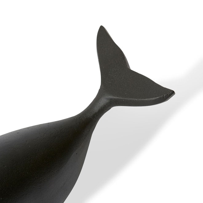 Whale Sculpture - Black, 9cm (H)