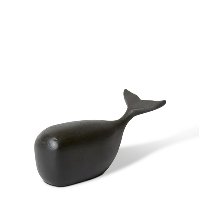 Whale Sculpture - Black, 9cm (H)