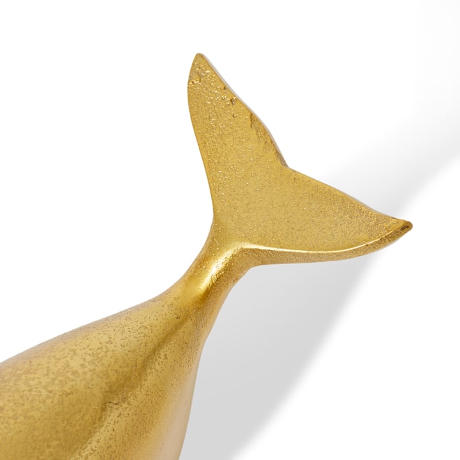 Whale Sculpture - Gold, 9cm (H)