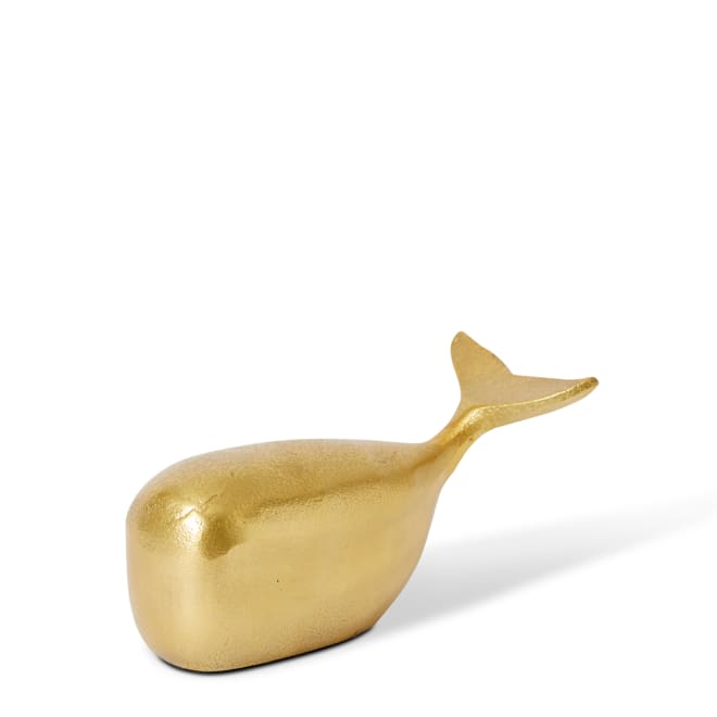 Whale Sculpture - Gold, 9cm (H)