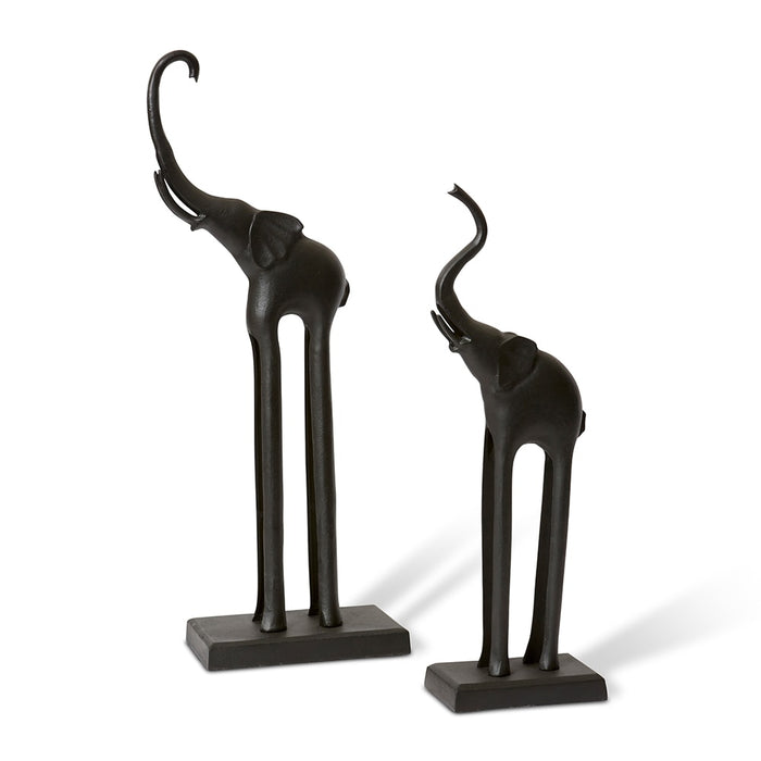 Elephant Sculpture - Black, 79cm (H)