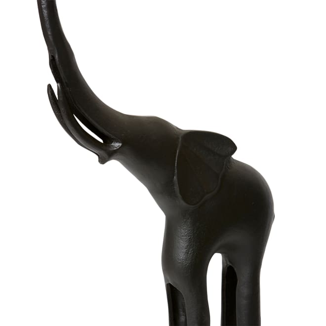 Elephant Sculpture - Black, 79cm (H)