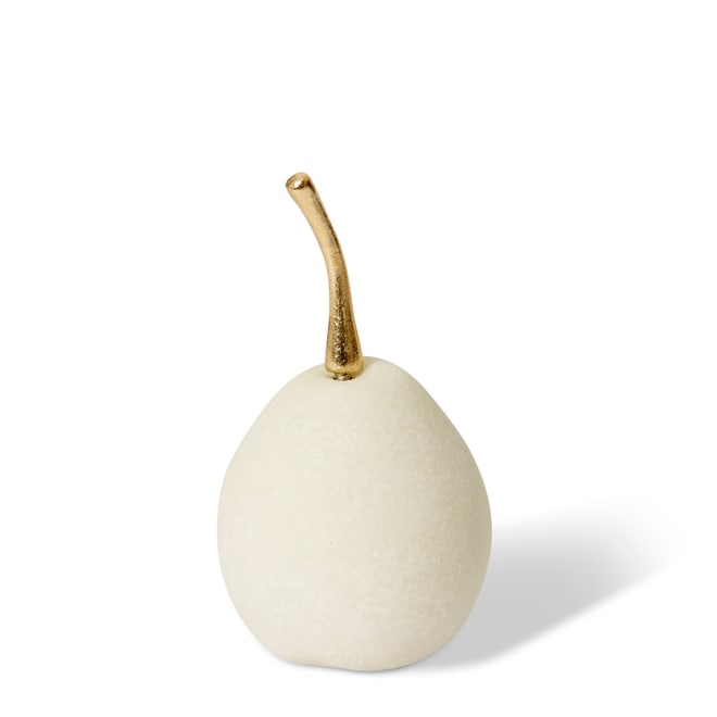 Kawzi Pear - White/Gold, 16cm (H)