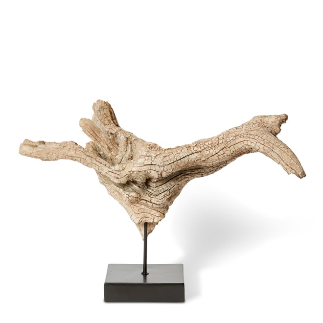 Akhule Sculpture - Natural/Black, 43cm (H)