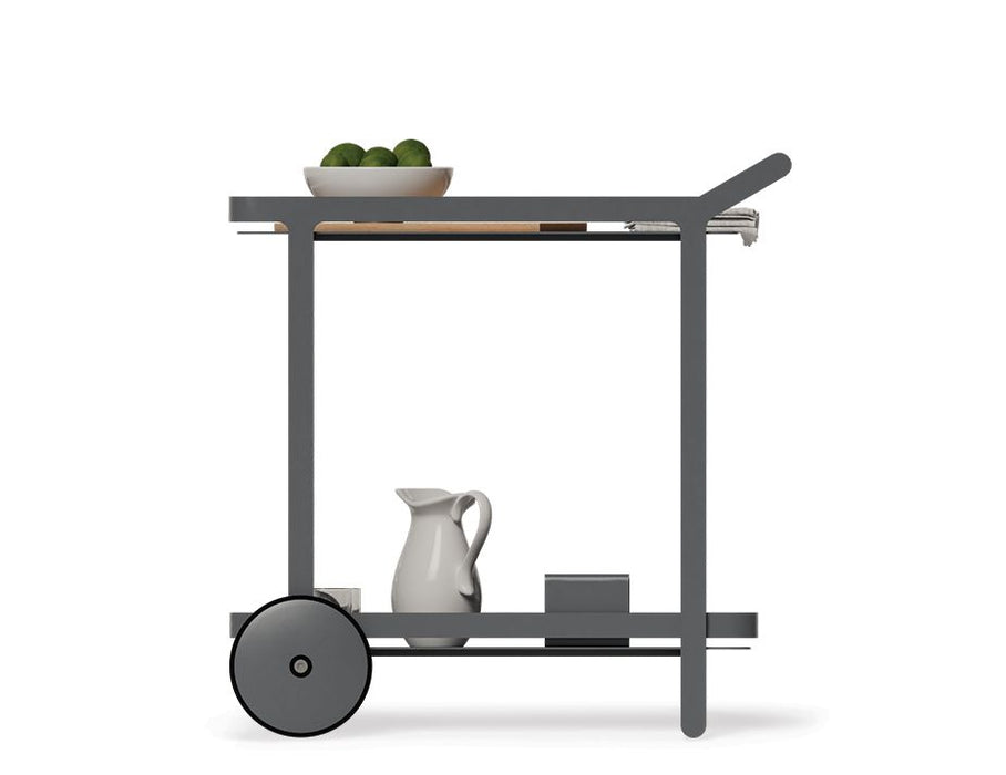 Imola Outdoor Bar Cart - Charcoal