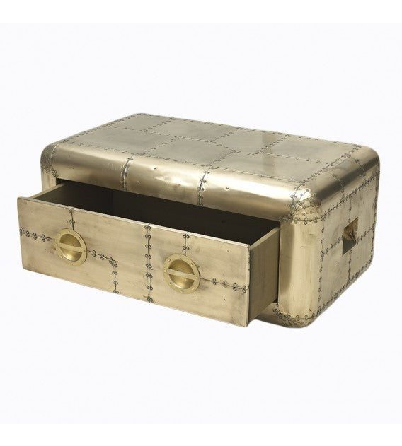 Aircraft Coffee Table Small - Jet Brass