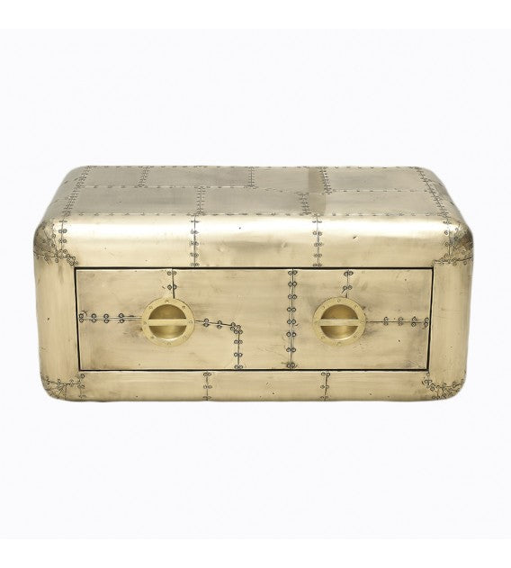 Aircraft Coffee Table Small - Jet Brass