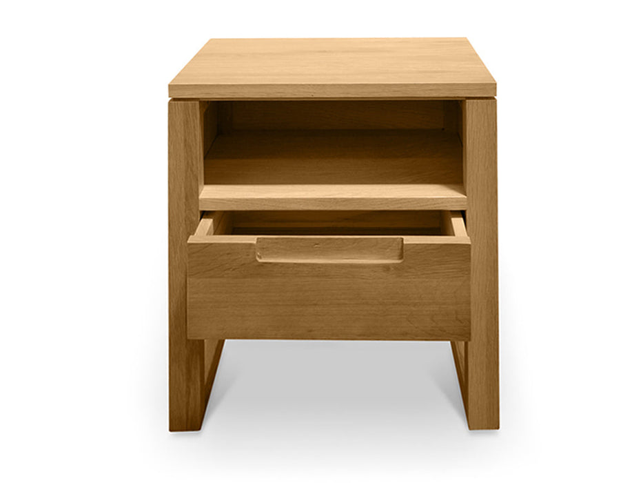 CCF500 1 Drawer Wooden Bedside Table - Natural Oak