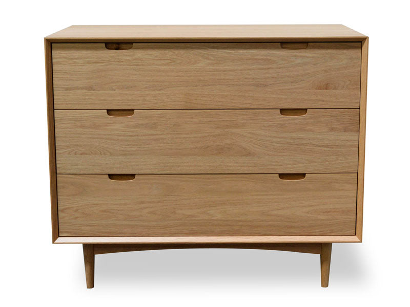 Calibre Furniture Asta 3 Drawer Chest Scandinavian Design