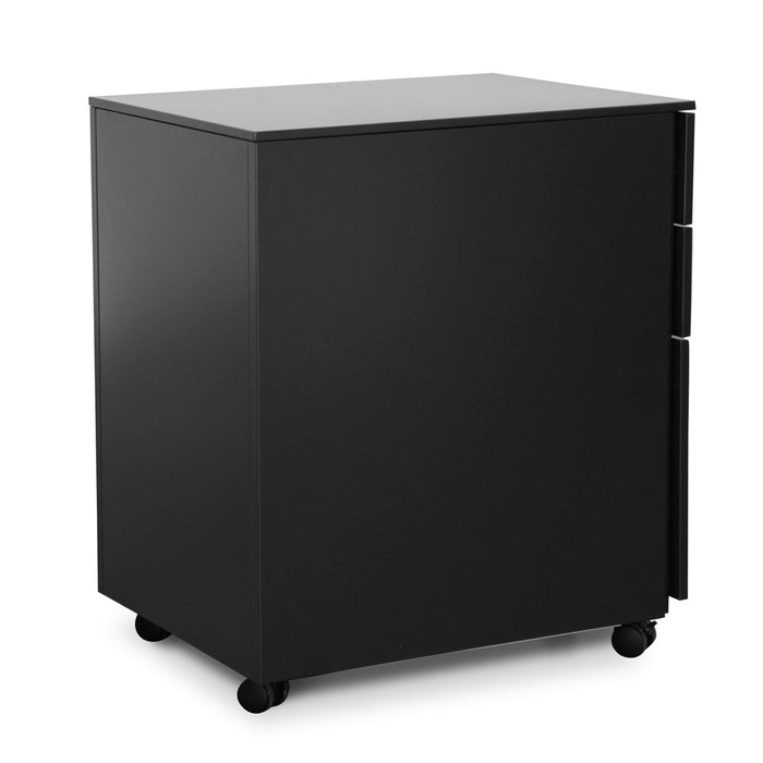 COF2171-SN 3 Drawers Mobile Pedestal - Black