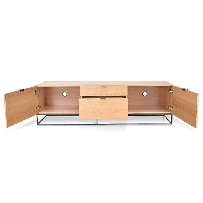 CTV2137-CN 180cm Entertainment TV Unit - Natural Oak