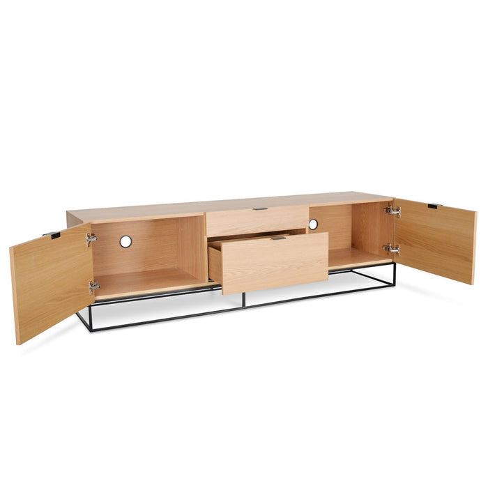 CTV2137-CN 180cm Entertainment TV Unit - Natural Oak