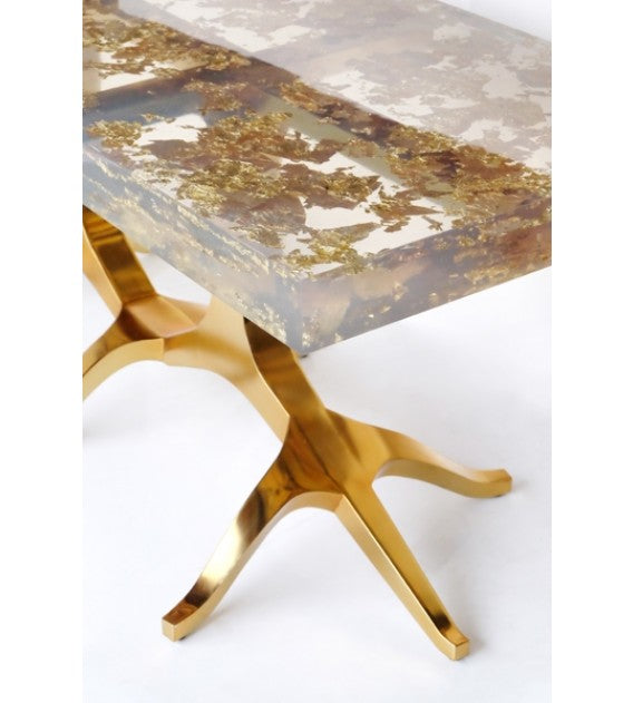 Billionaire Coffee Table 24Ct Gold Leaf