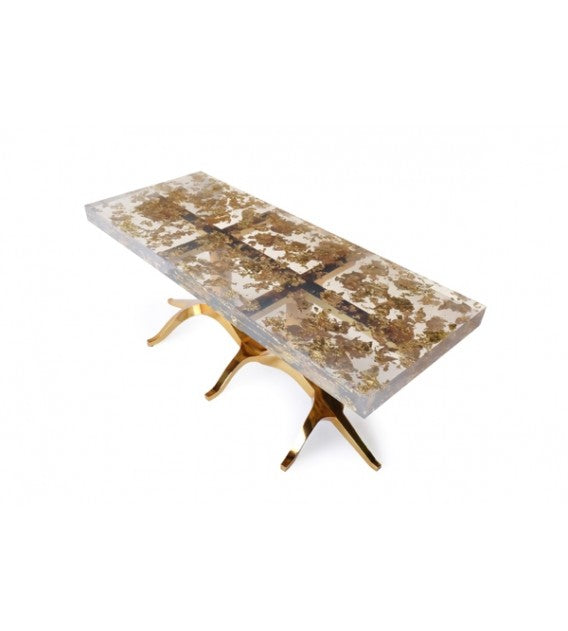 Billionaire Coffee Table 24Ct Gold Leaf