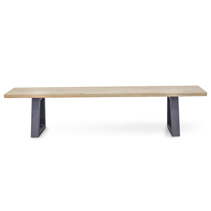 CDT055 2m Reclaimed Elm Wood Bench - Natural