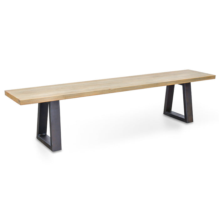 CDT055 2m Reclaimed Elm Wood Bench - Natural