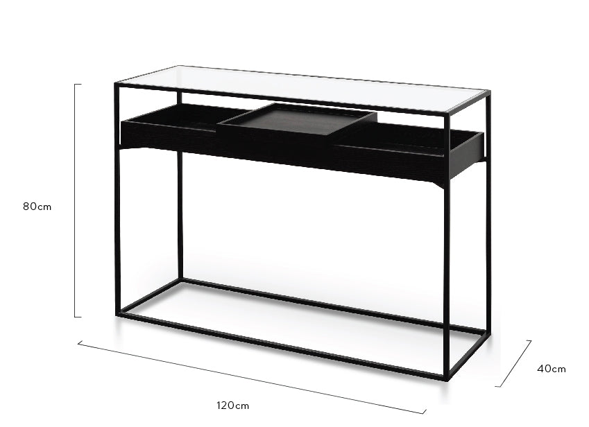 Calibre Furniture Norman Metal Frame Console