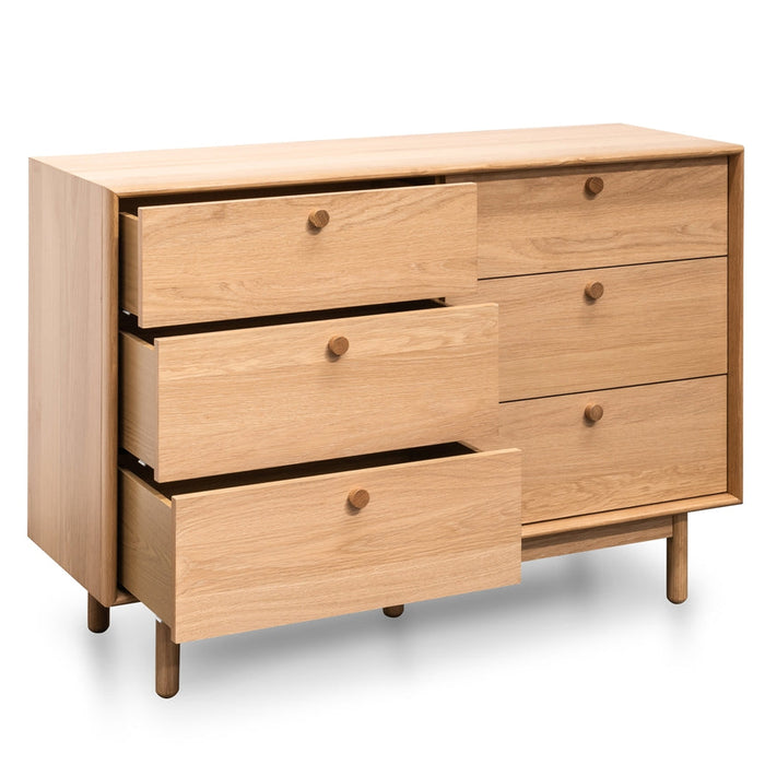 Calibre Furniture Kenston 6 Drawer Wide Chest - Oak