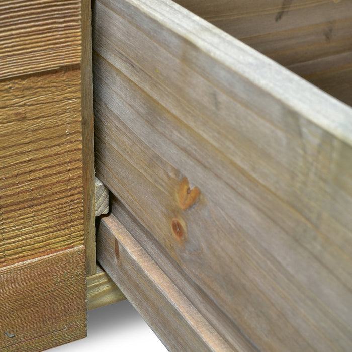 Royce 1.2m Reclaimed Pine Console Table - Black Base