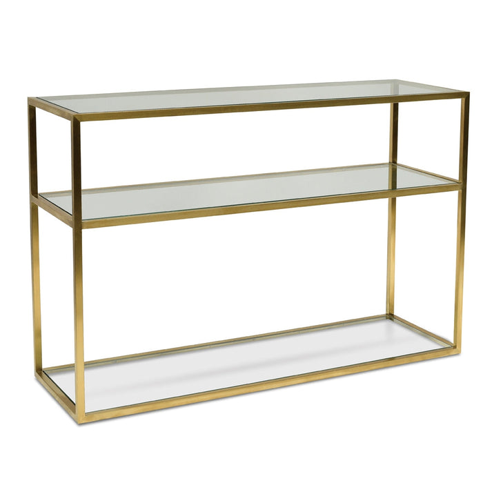 CDT2363-KS 1.2m Glass Console Table - Gold Base