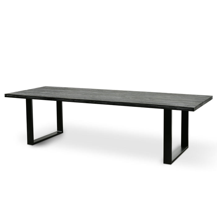 CDT2369-NI 2.8m Reclaimed Dining Table - Black