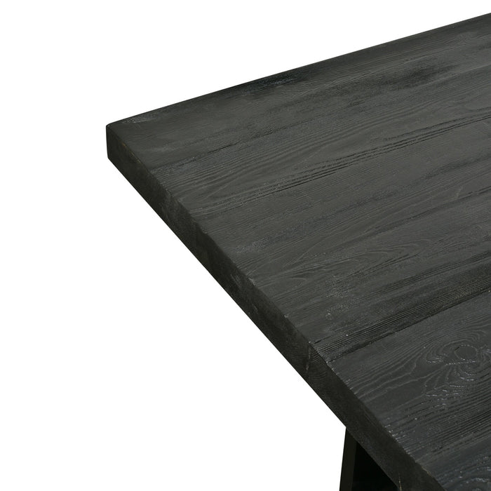 CDT2369-NI 2.8m Reclaimed Dining Table - Black