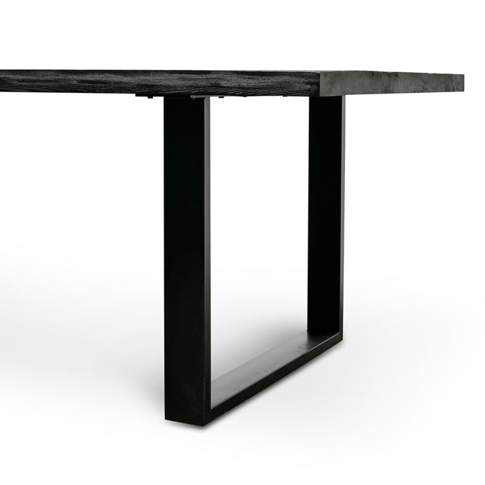 CDT2369-NI 2.8m Reclaimed Dining Table - Black