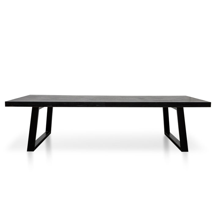 CDT2746 3m Reclaimed Dining Table - 120cm (W) - Full Black